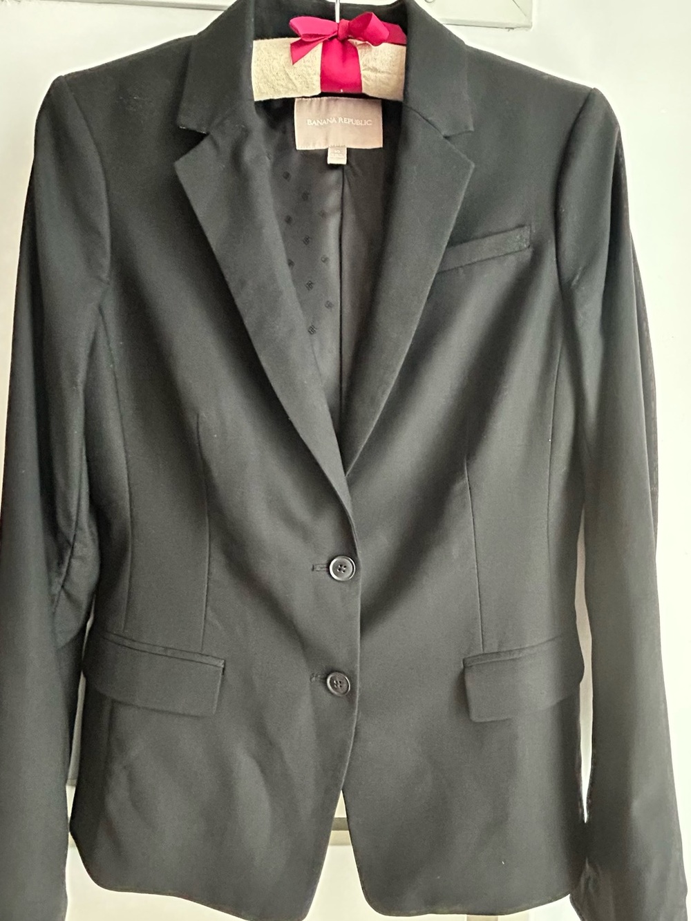 Banana Republic Italian Wool Blazer for Women, Black, size 10